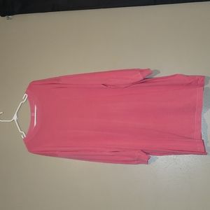 Pink Long Sleeve Sweatshirt Dress (2x)